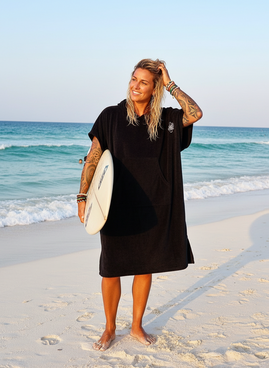 Surfvibes  Poncho Black